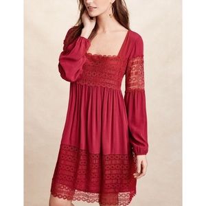 ANTHROPOLOGIE FLOREAT Aveline Lace Dress